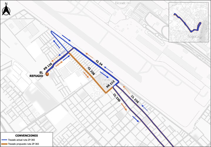 RUTA SITP PROVISIONAL ZP-365
