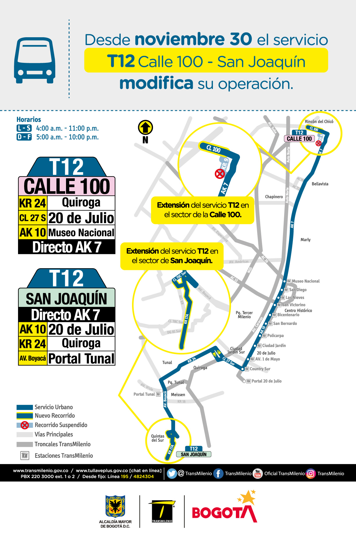 T12 Calle 100 - San Joaquín 