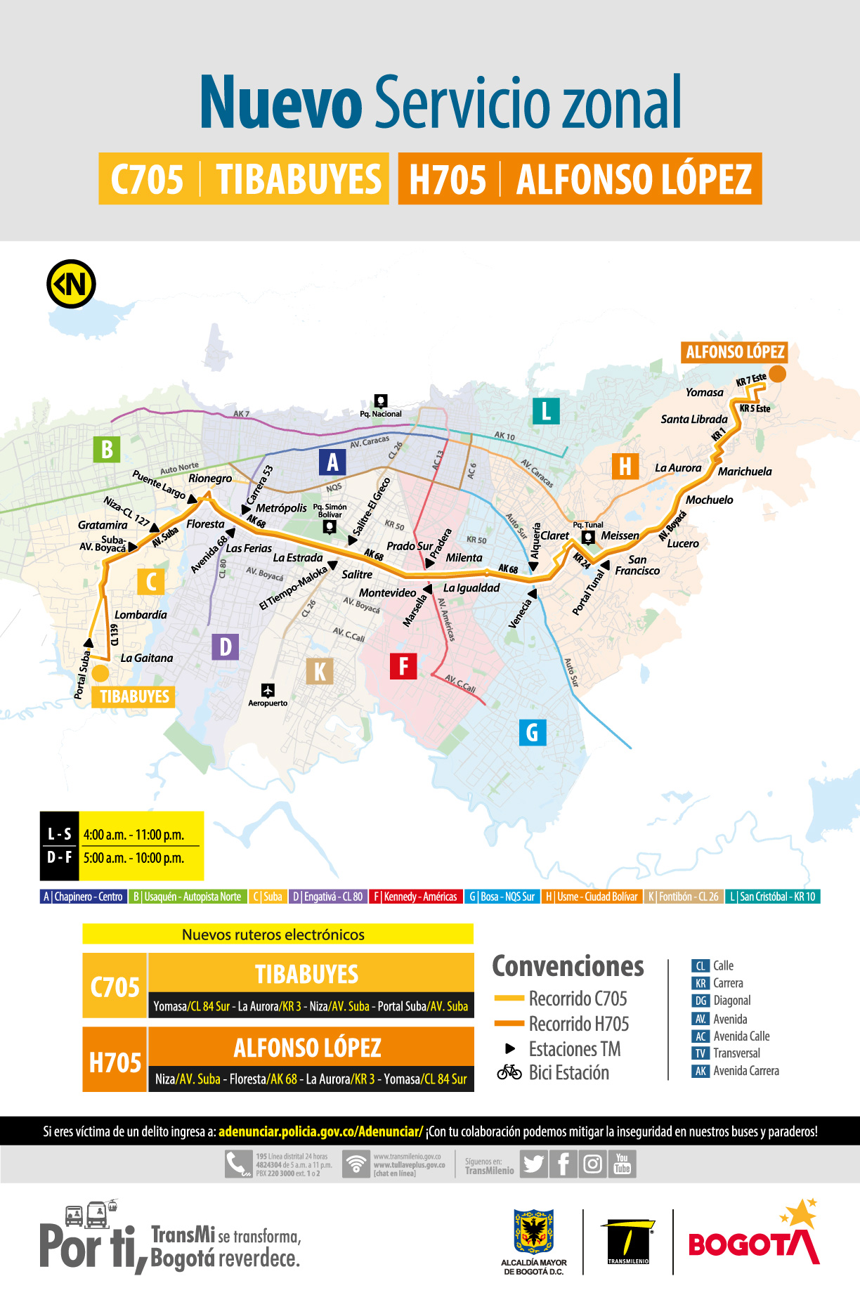 C705 Tibabuyes - H705 Alfonso López