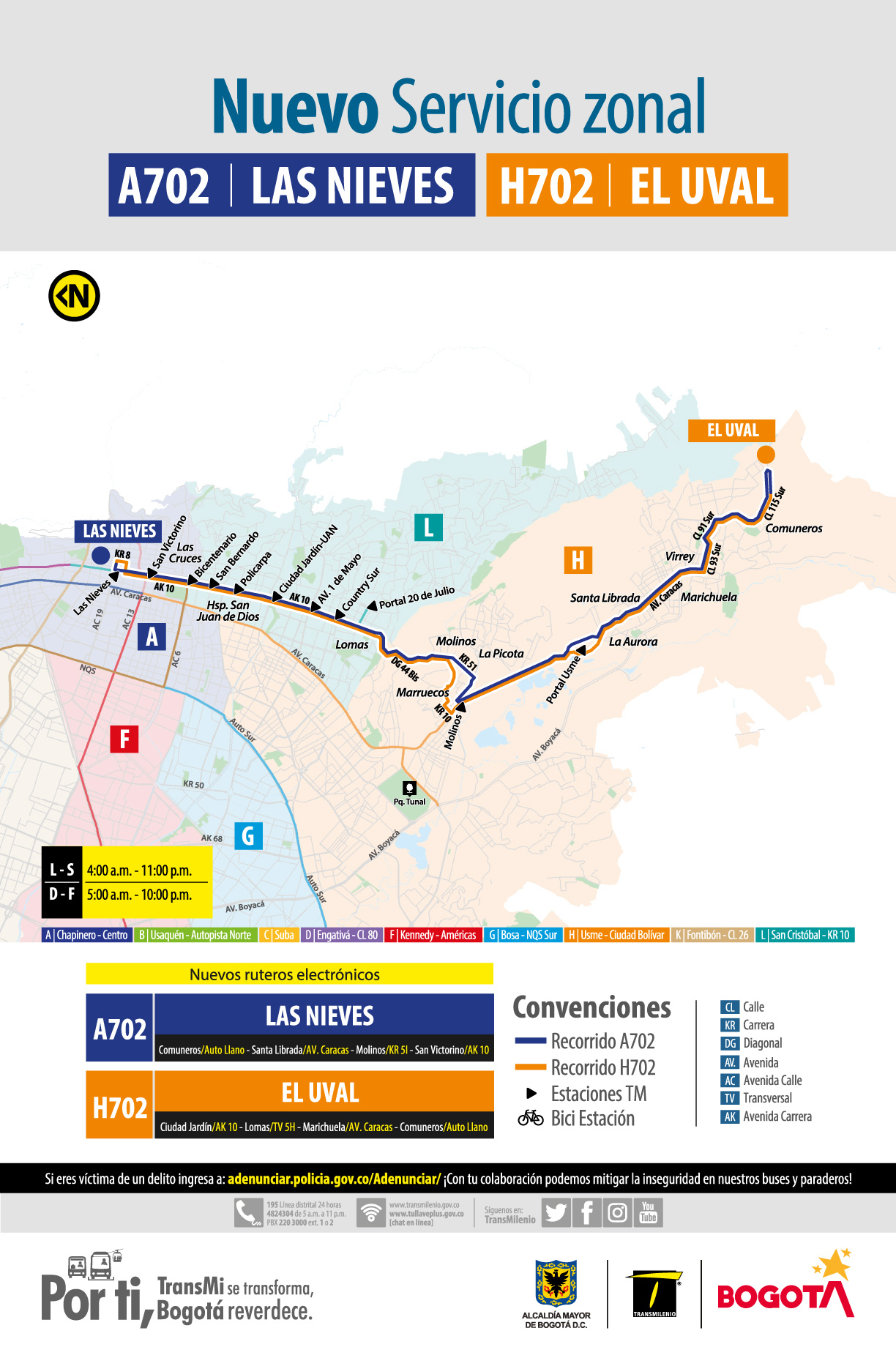 A702 Las Nieves - H702 El Uval 