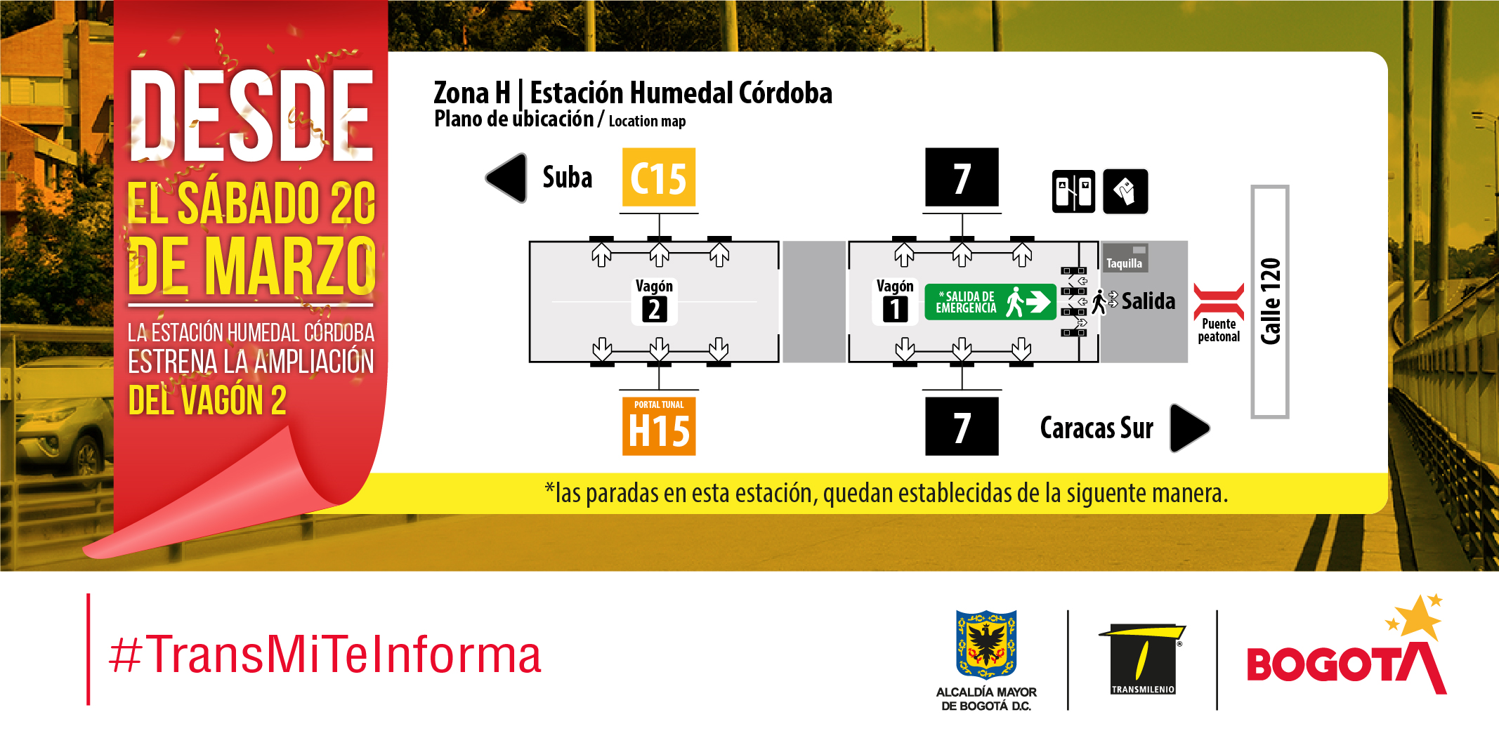 Ampliación vagón 2 estación Humedal Córdoba