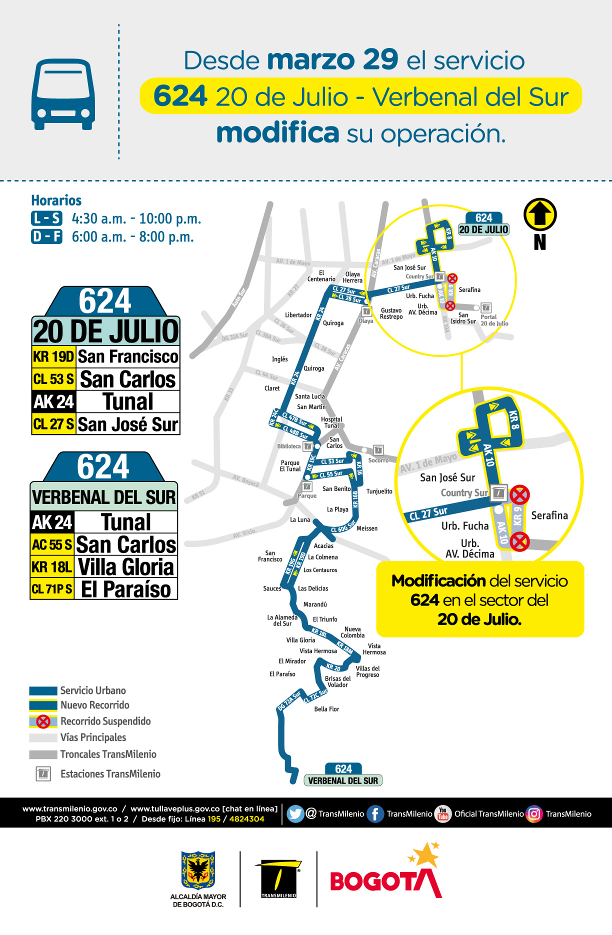  624 20 de Julio - Verbenal del Sur
