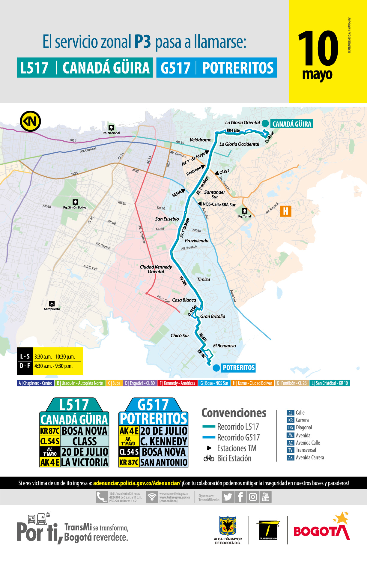 L517 Canadá Guira - G517 Potreritos