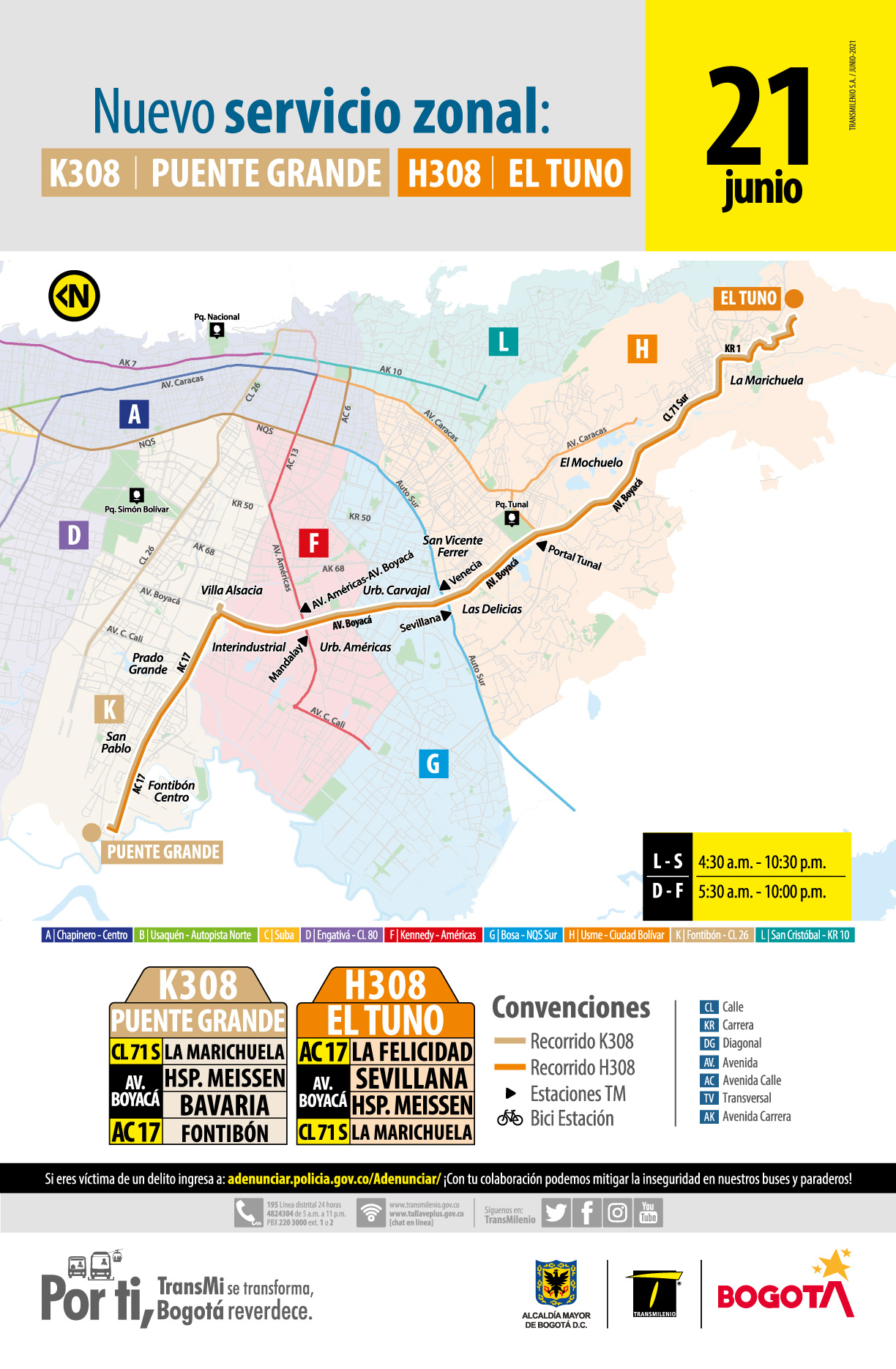 K308 Puente Grande - H308 El Tuno