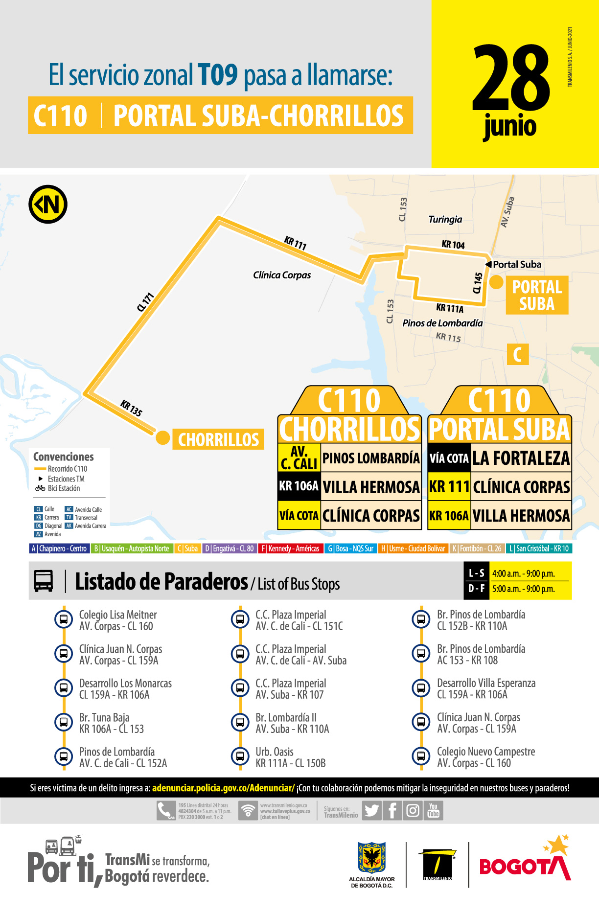 C110 Portal Suba - Chorrillos