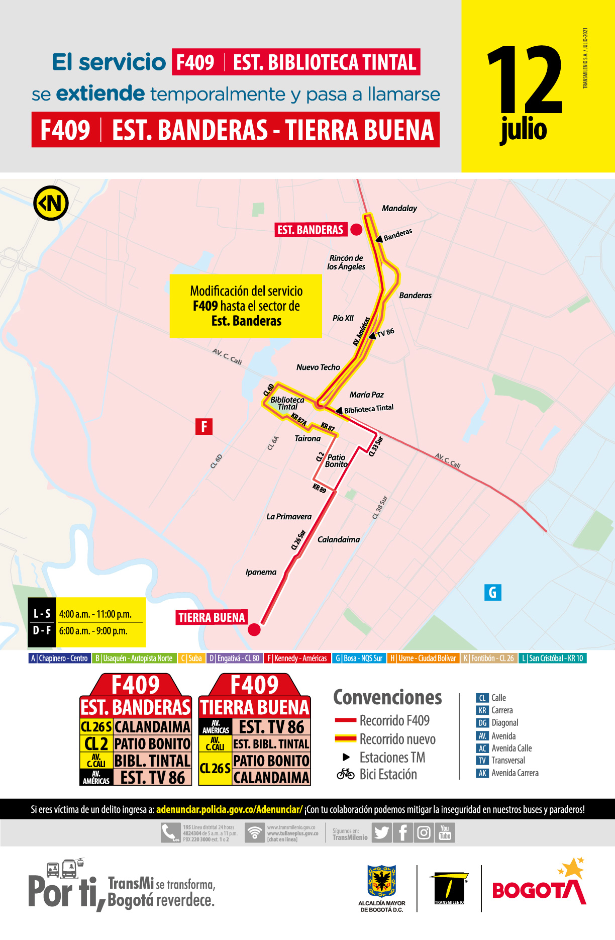  F409 Estación Banderas - Tierra Buena.