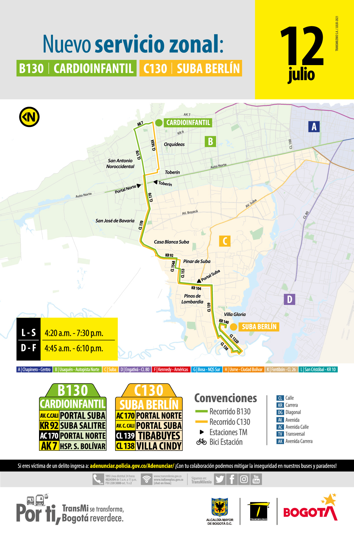 B130 Cardioinfantil – C130 Suba Berlín