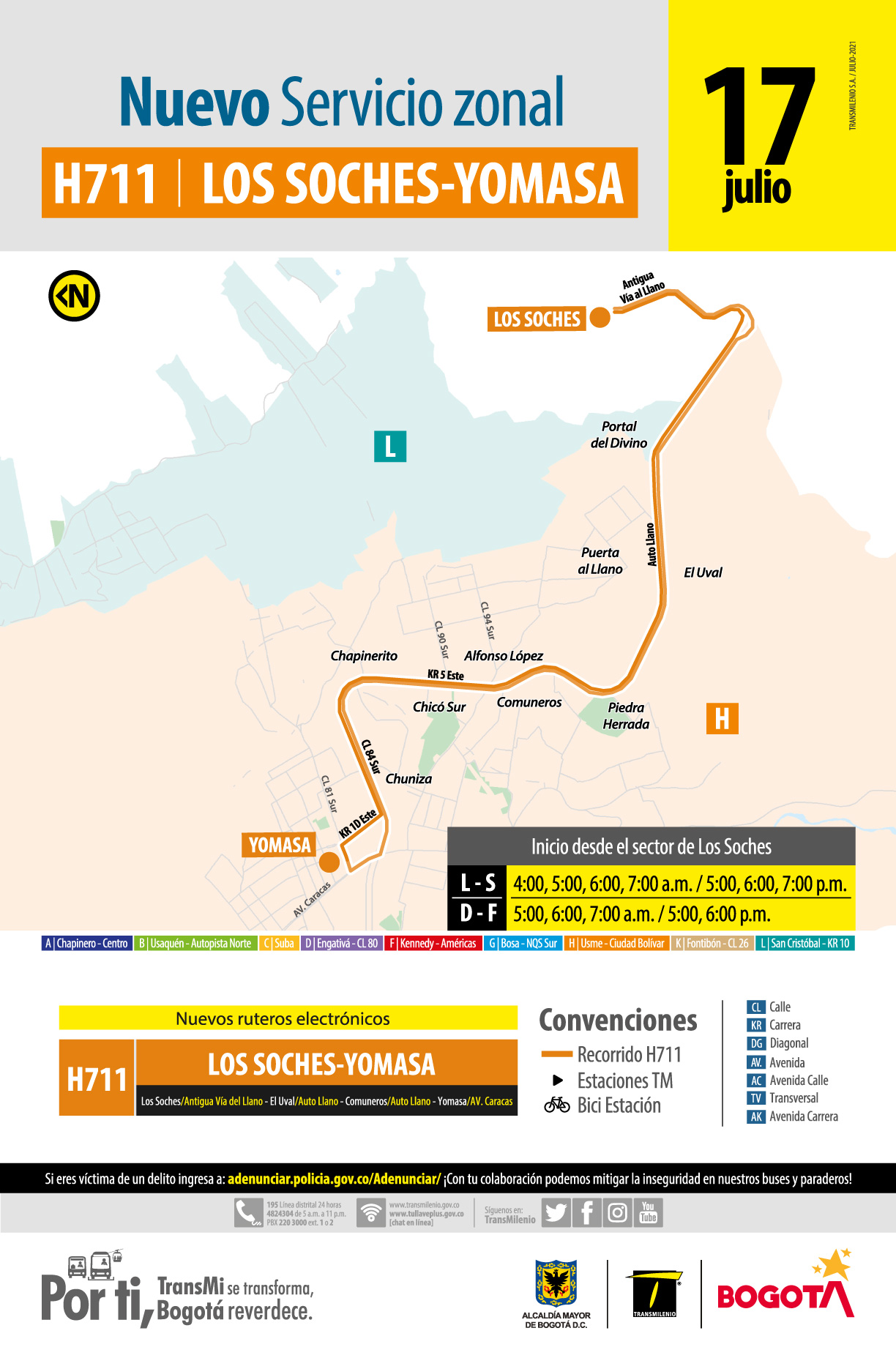 H711 Los Soches - H711 Yomasa