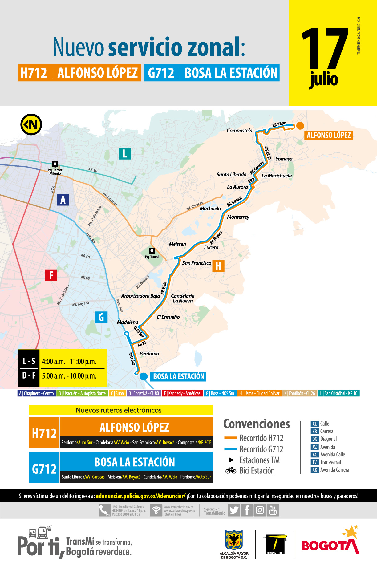 H712 Alfonso López - G712 Bosa la Estación