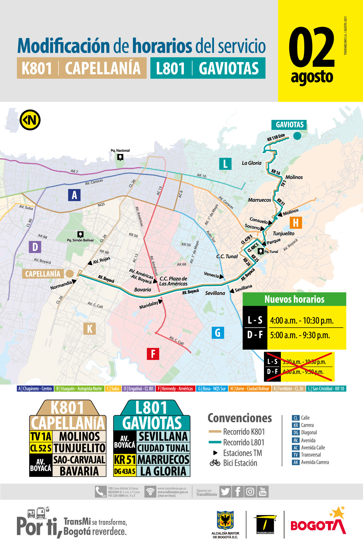 K801 Capellanía - L801 Gaviotas