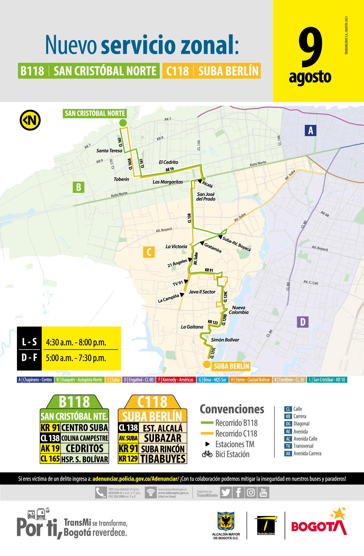 Conoce la nueva ruta San Cristóbal Norte - Suba Berlín
