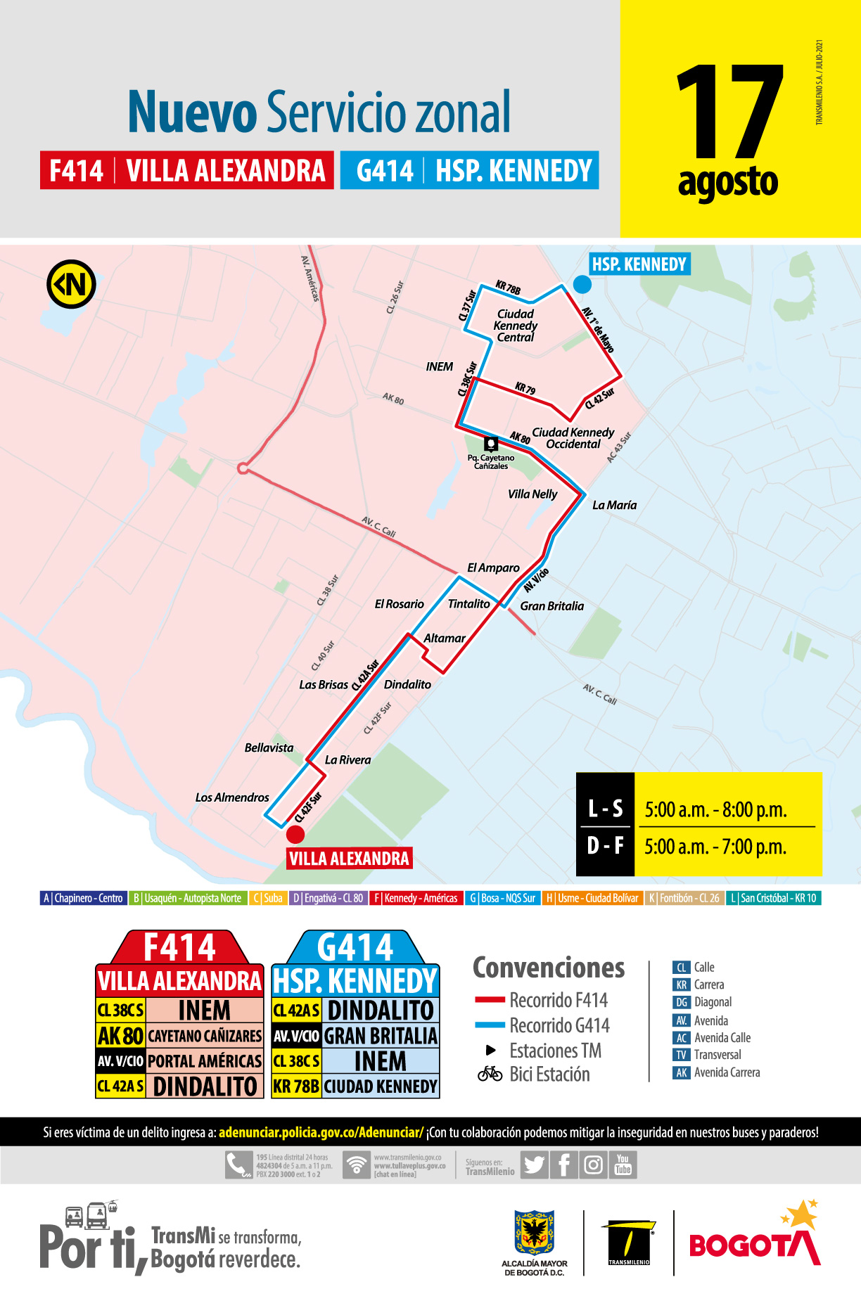 F414 Villa Alexandra - G414 Hospital de Kennedy