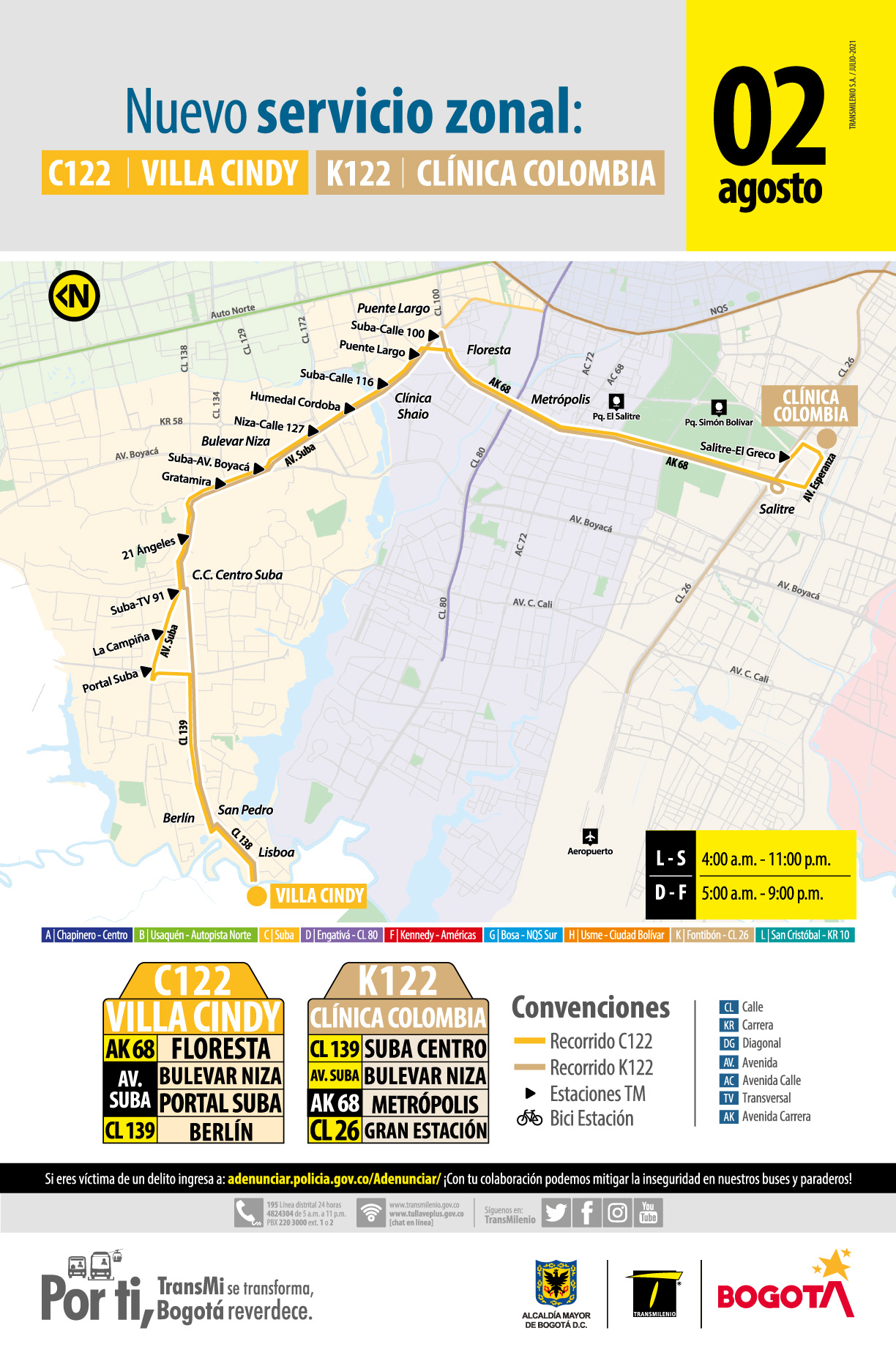 C122 Villa Cindy – K122 Clínica Colombia