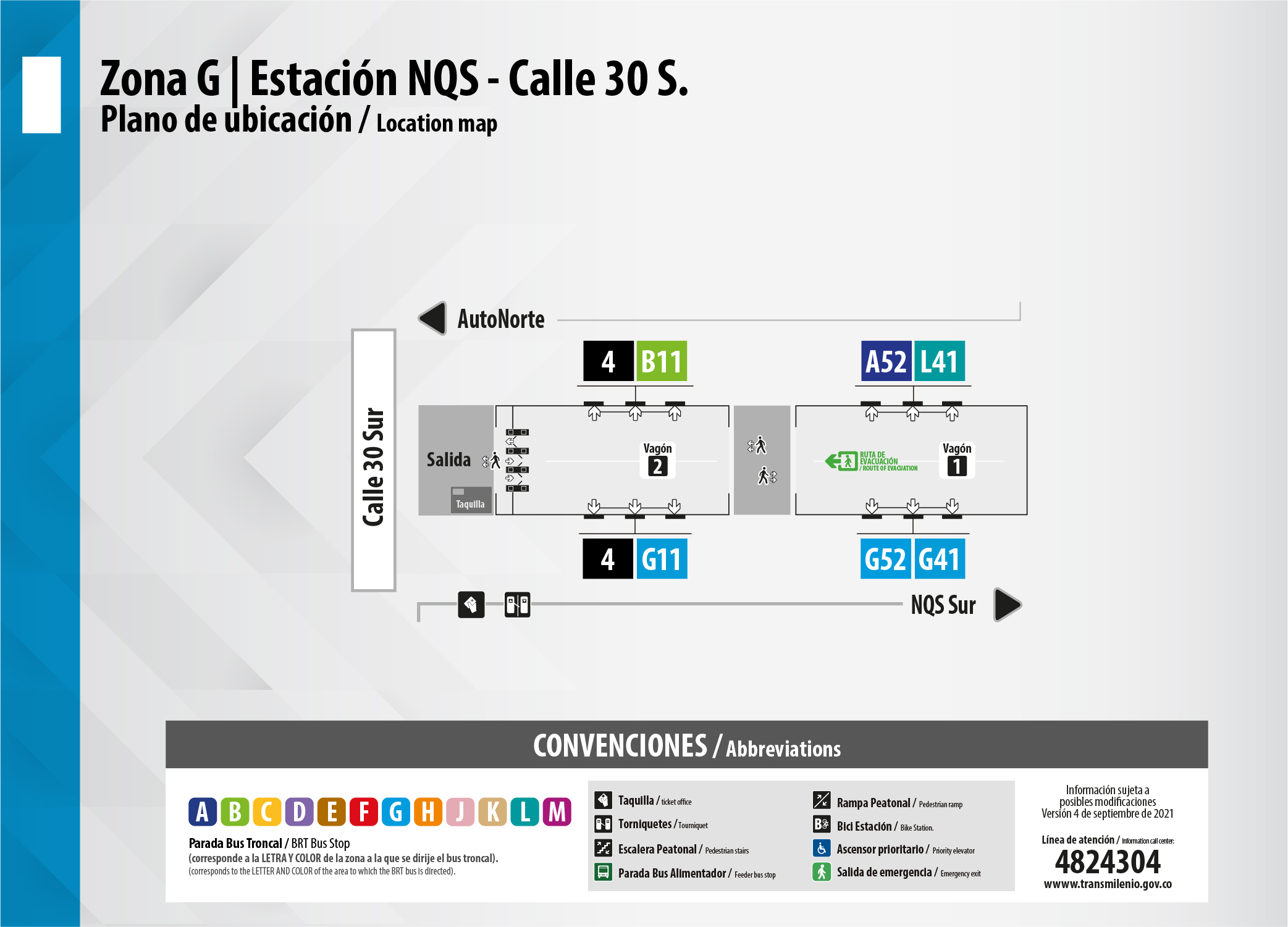 Estación NQS - Calle 30 sur