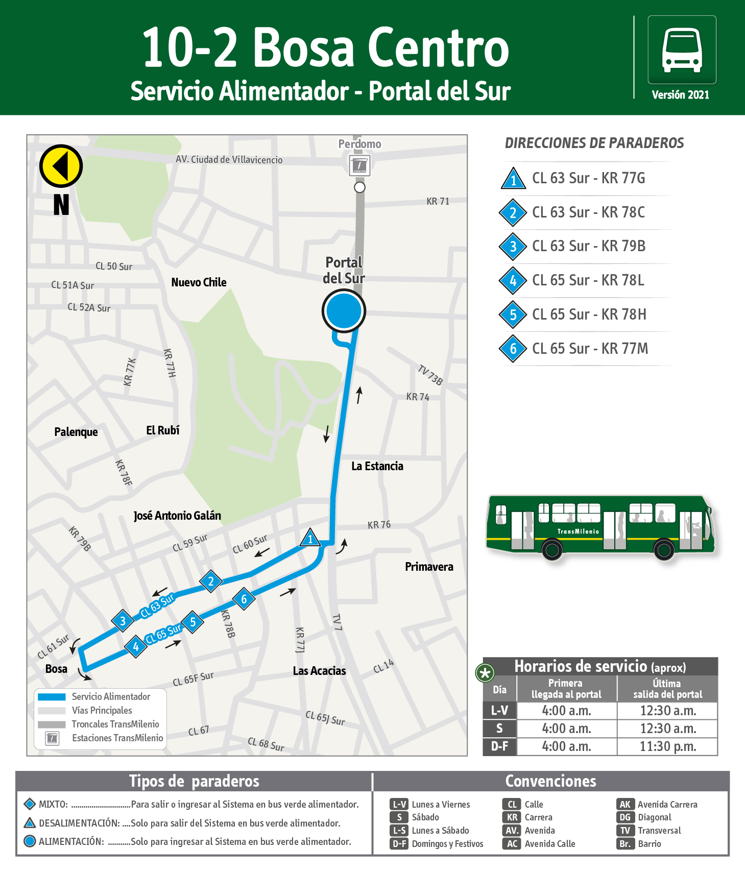 Servicio alimentador 10-2 Bosa Centro tendrá una modificación