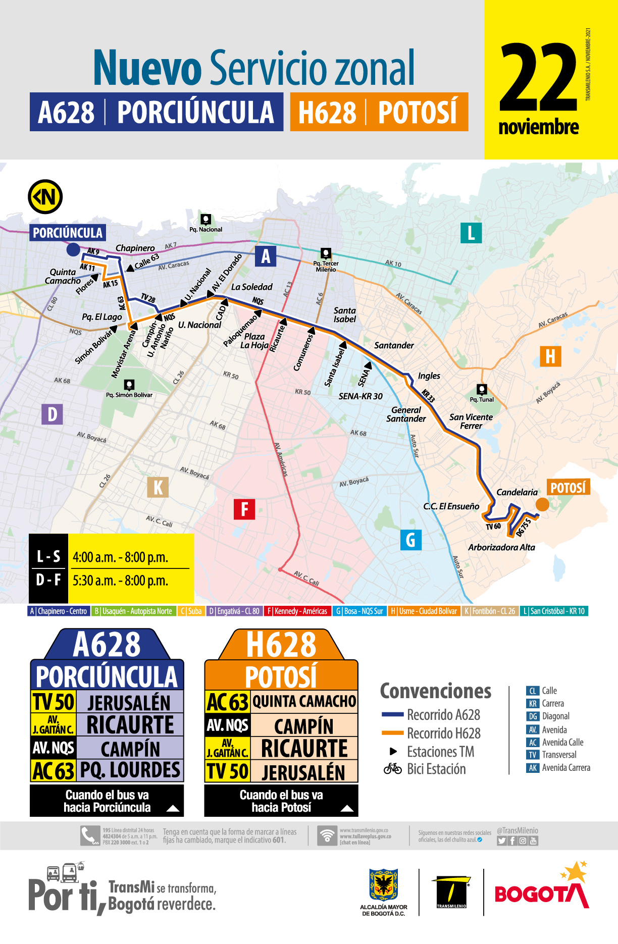 A628 Porciúncula - H628 Potosí