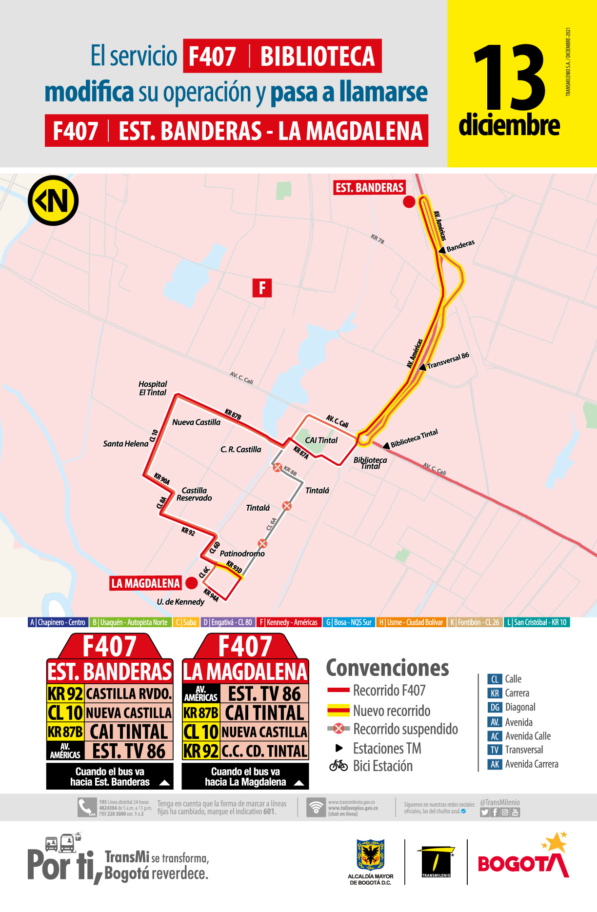 F407 Estación Banderas - La Magdalena