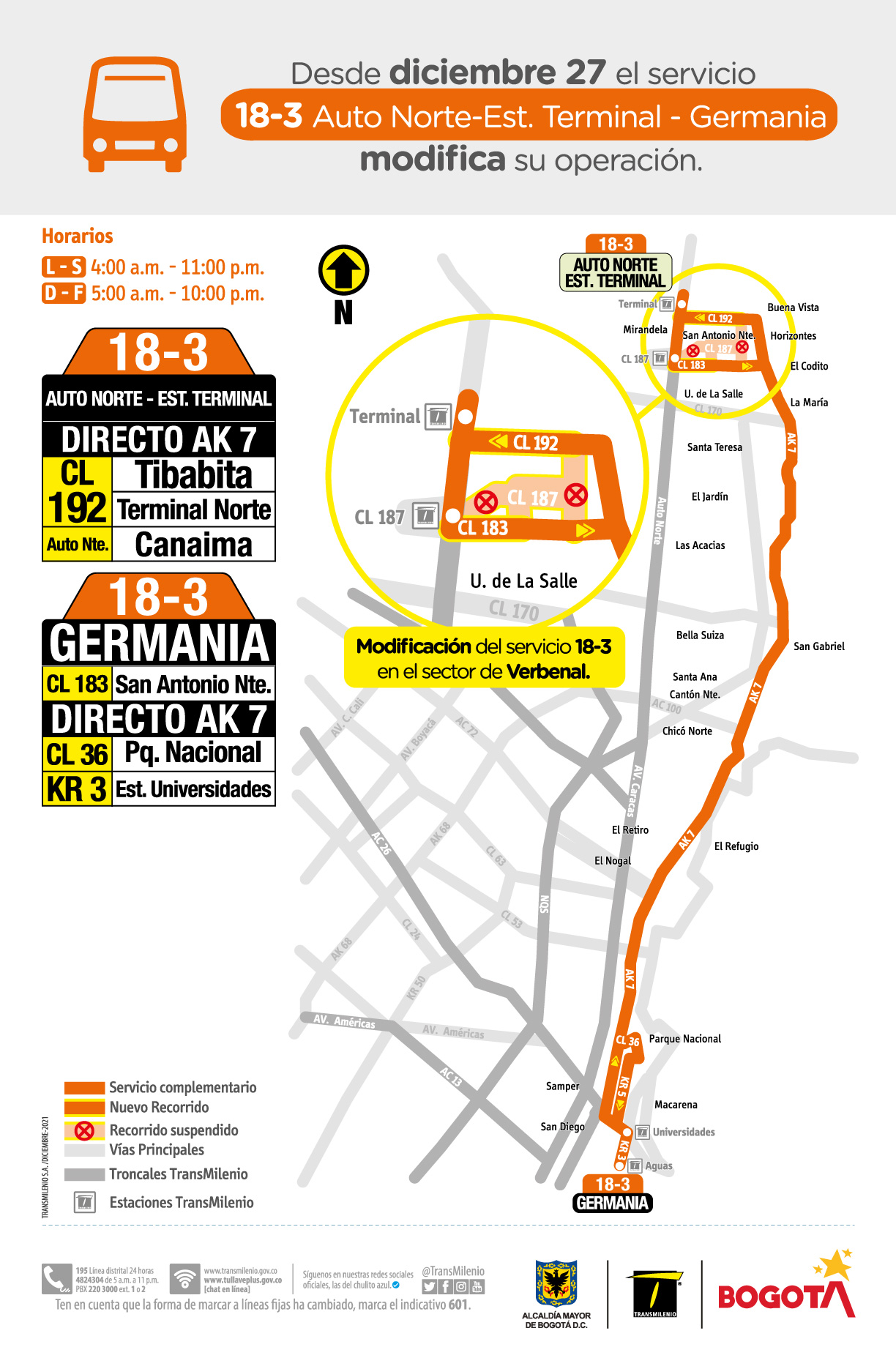 18-3 Auto Norte - Estación Terminal - Germania