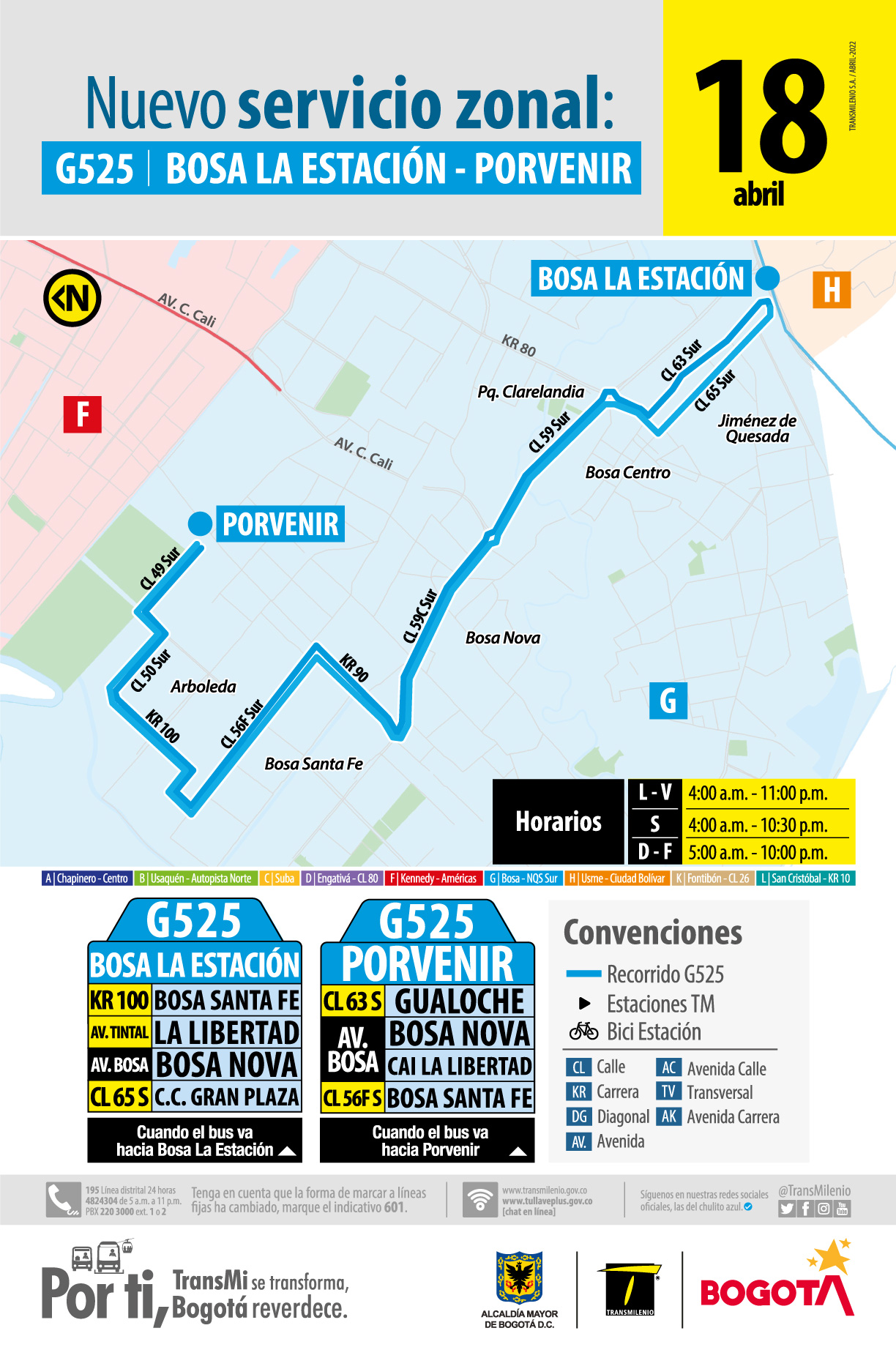 G525 Bosa La Estación - Porvenir