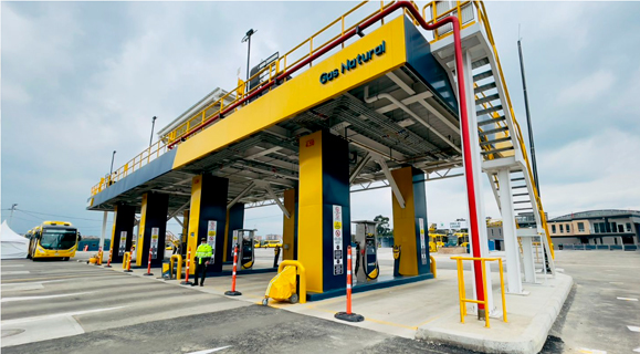 Patio taller Vanti de TransMilenio