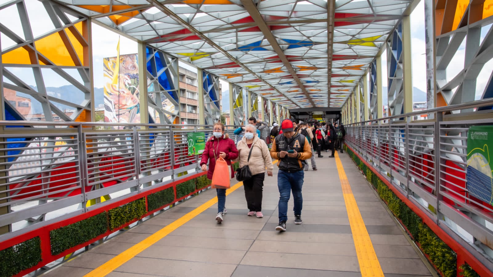 Estación Ricaurte, ubicada en la Calle 13 con Avenida Norte Quito Sur (NQS)