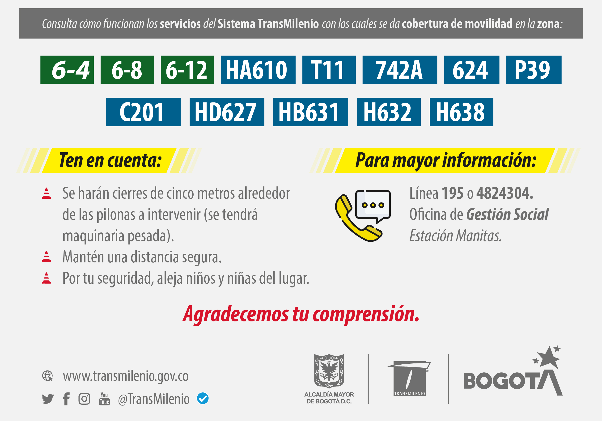 Rutas alternas para movilizarse en ciudad bolívar por cierre temporal de TransMiCable