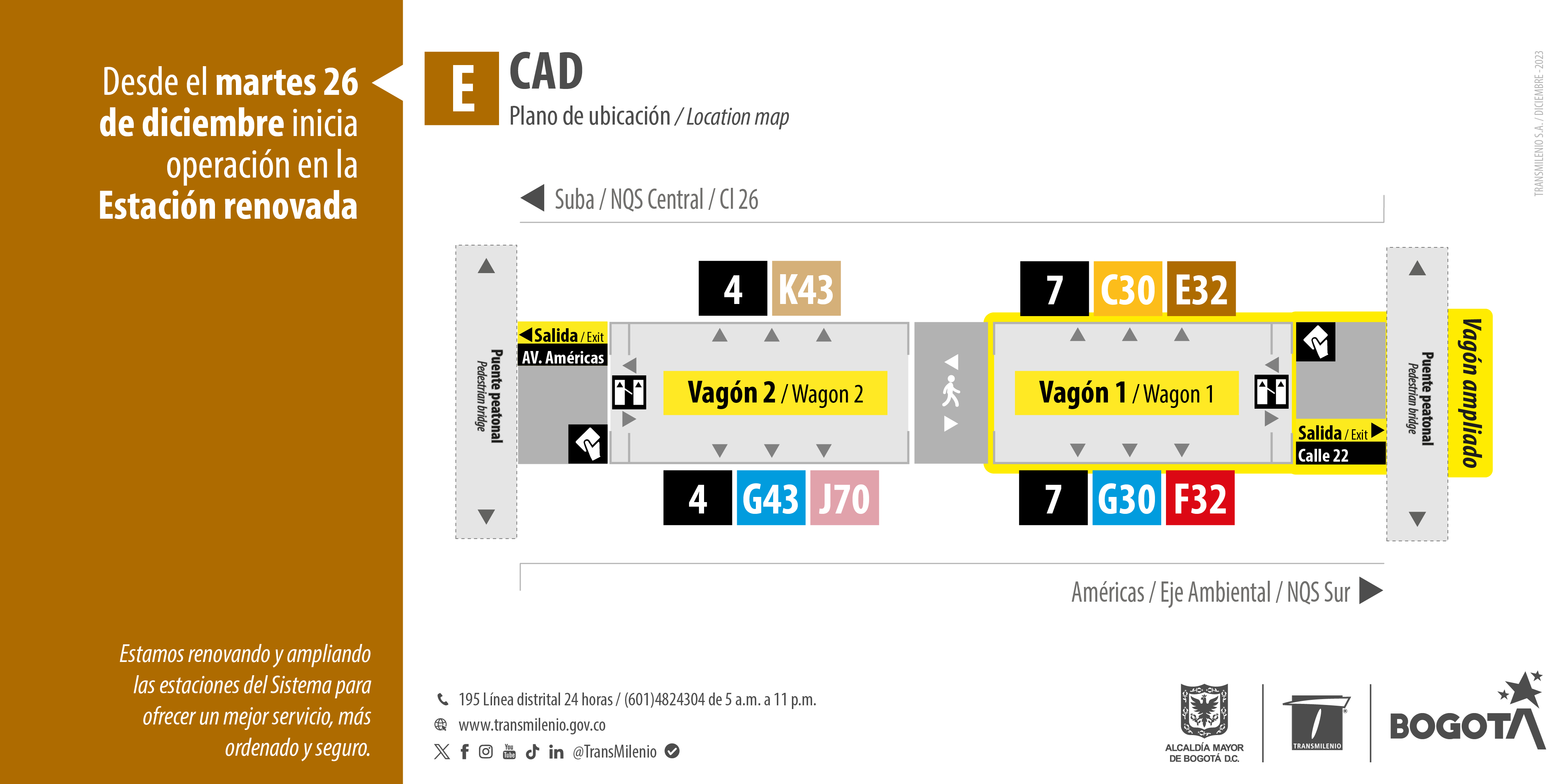 Estación renovada CAD inicia operación