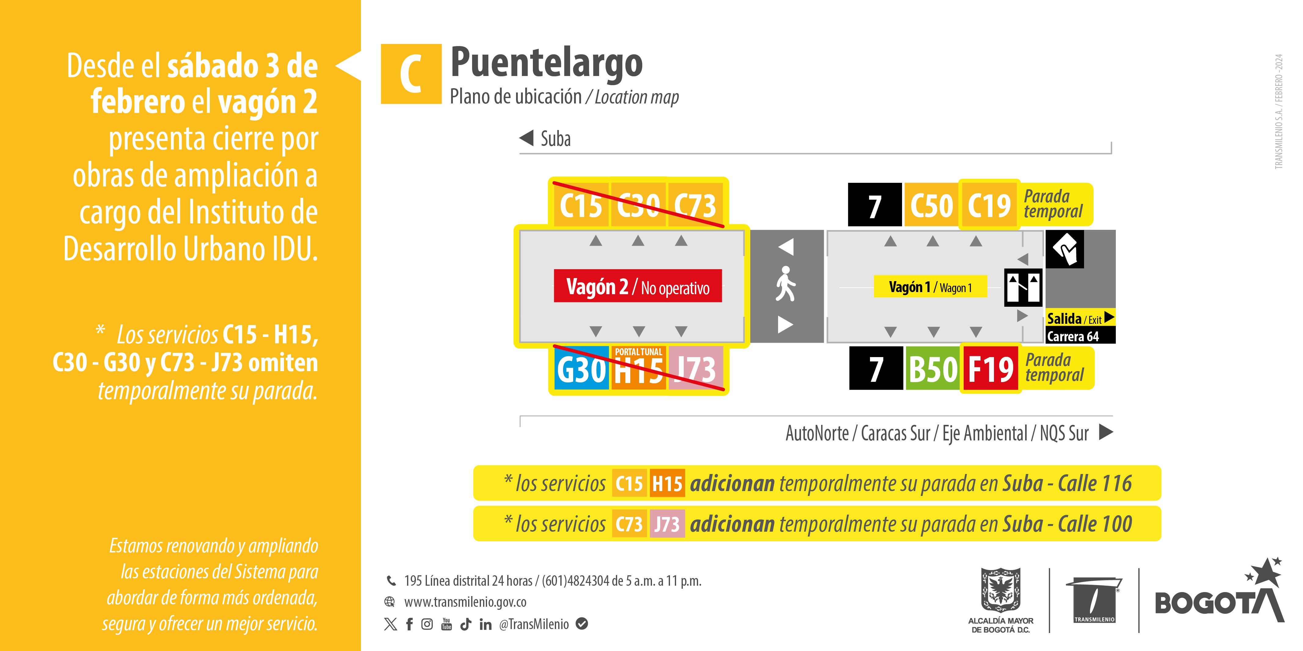 Cierre de vagón en la estación Puentelargo Cierre de vagón en la estación Puentelargo