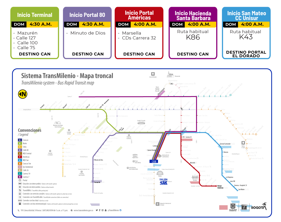 TransMilenio anuncia su nueva “Ruta Maratón”, por carrera atlética, también, habrá desvíos en rutas de TransMiZonal TransMilenio anuncia su nueva “Ruta Maratón”, por carrera atlética, también, habrá desvíos en rutas de TransMiZonal