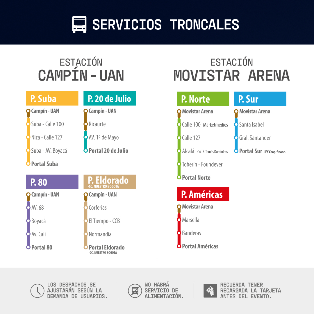 Disfruta el concierto de Shakira en el Campín, TransMi te facilita el regreso a casa