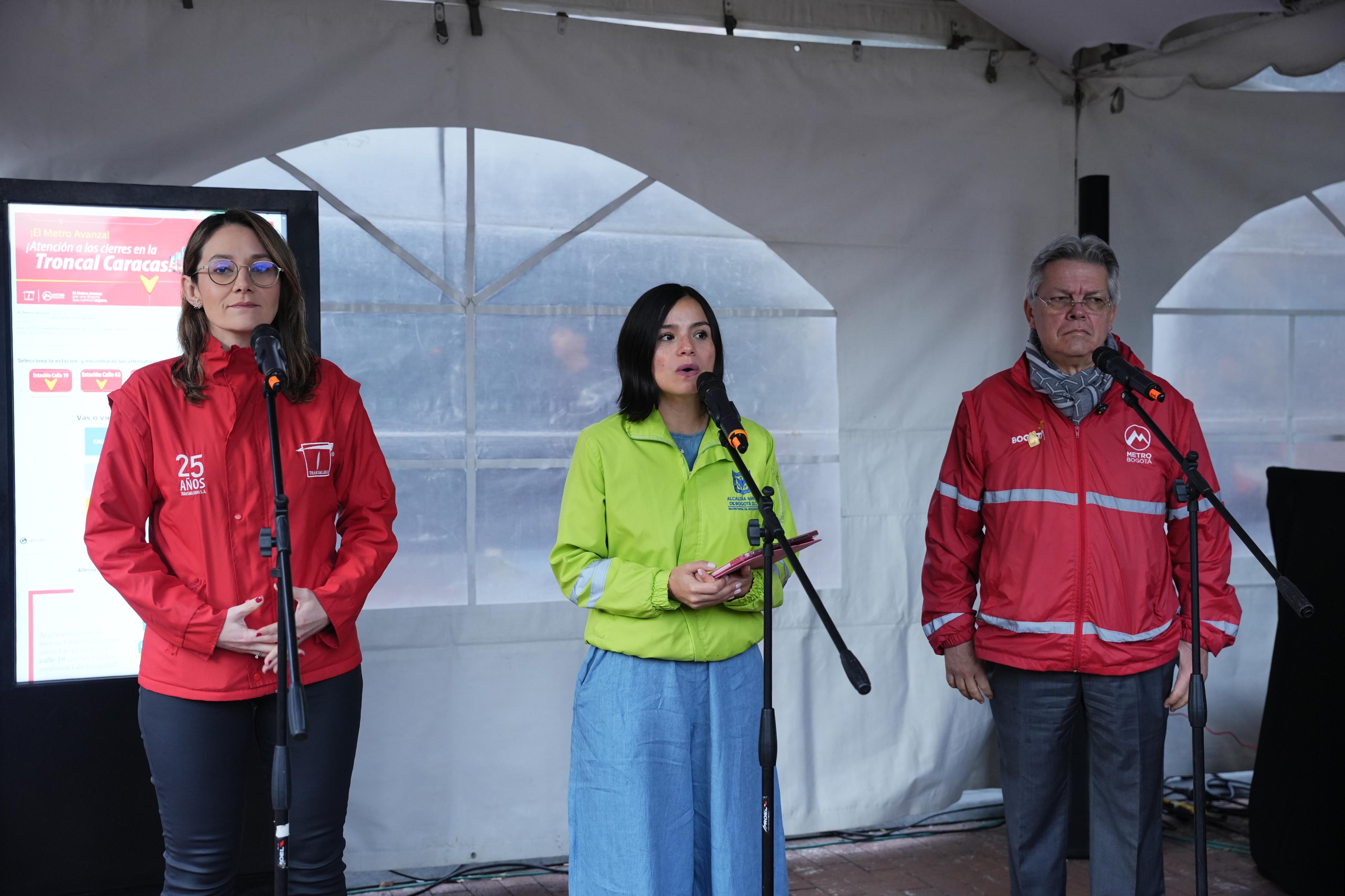 Rueda de prensa cierre estación Calle 19 Rueda de prensa cierre estación Calle 19
