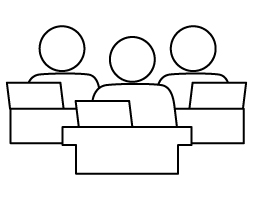 Icono del equipo del centro del control