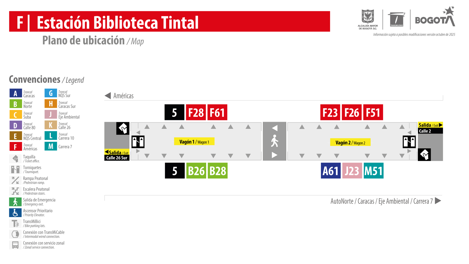 Se abre el acceso norte de la estación Biblioteca Tintal Se abre el acceso norte de la estación Biblioteca Tintal
