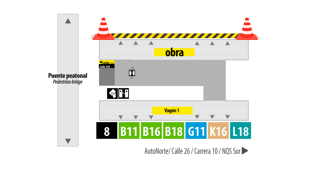 Cierre del vagón 2 de la estación Terminal
