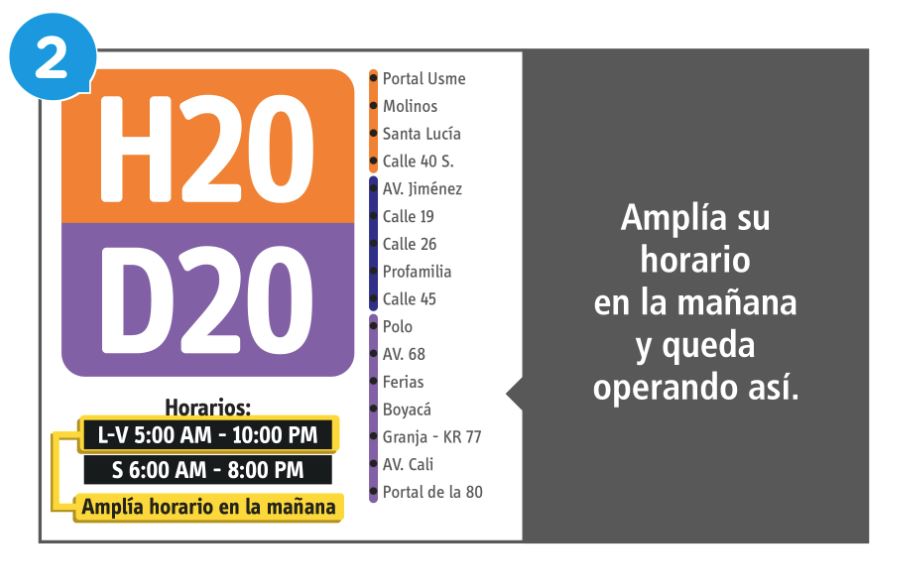 Se amplía horarios en la mañana del servicios F28 L-S 5:00 am-10:00 am