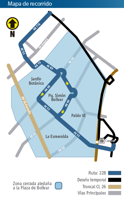 Recorrido de la ruta 228