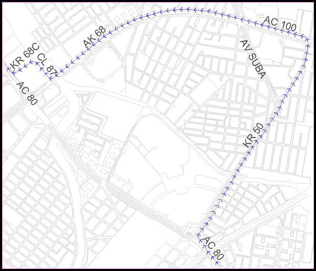 Devíos Avenida Calle 80