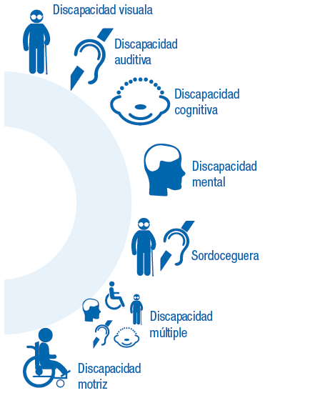 Infografía tipos de movilidad reducida Permanante