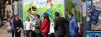 Lanzamiento Programa de Monitoreo de Calidad del Aire sobre corredores de transporte p&uacute;blico en Bogot&aacute;