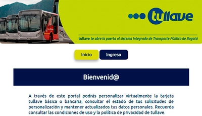 Comunicado: Con un clic usuarios podr&aacute;n personalizar tarjeta tullave 