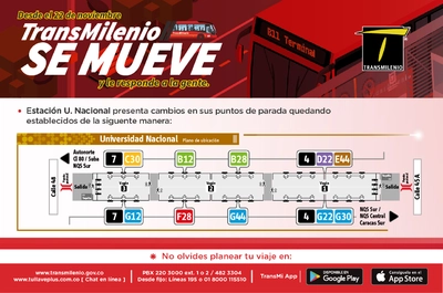 Escuchamos a nuestros usuarios y ajustamos puntos de parada en Universidad Nacional