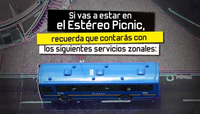 TransMilenio refuerza operaci&oacute;n de buses azules para asistentes al evento Est&eacute;reo Picnic