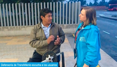 Defensor&iacute;a de TransMilenio, a un clic de sus usuarios