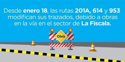 ¡Importante! Ajustes temporales en algunas rutas SITP desde el 18 de enero