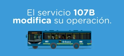 &iexcl;Extendemos el recorrido de la ruta 107B del SITP!