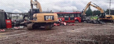 Comenzó la chatarrización de los buses de Fases I y II de TransMilenio