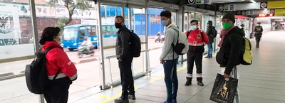 Acciones de TransMilenio para controlar flujo de usuarios