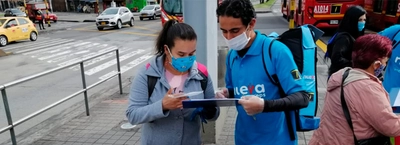 TRANSMILENIO y NUEVA EPS crean alianza para entregar tapabocas