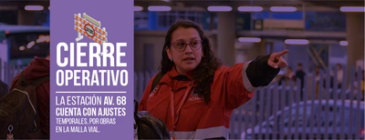 Cambios en las estaciones Av 68 y Ferias por reparaciones de la malla vial