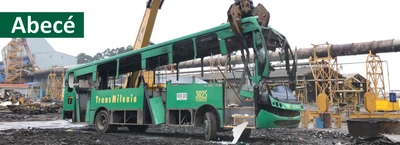 Abec&eacute; chatarrizaci&oacute;n o desintegraci&oacute;n de buses alimentadores de la Fase II